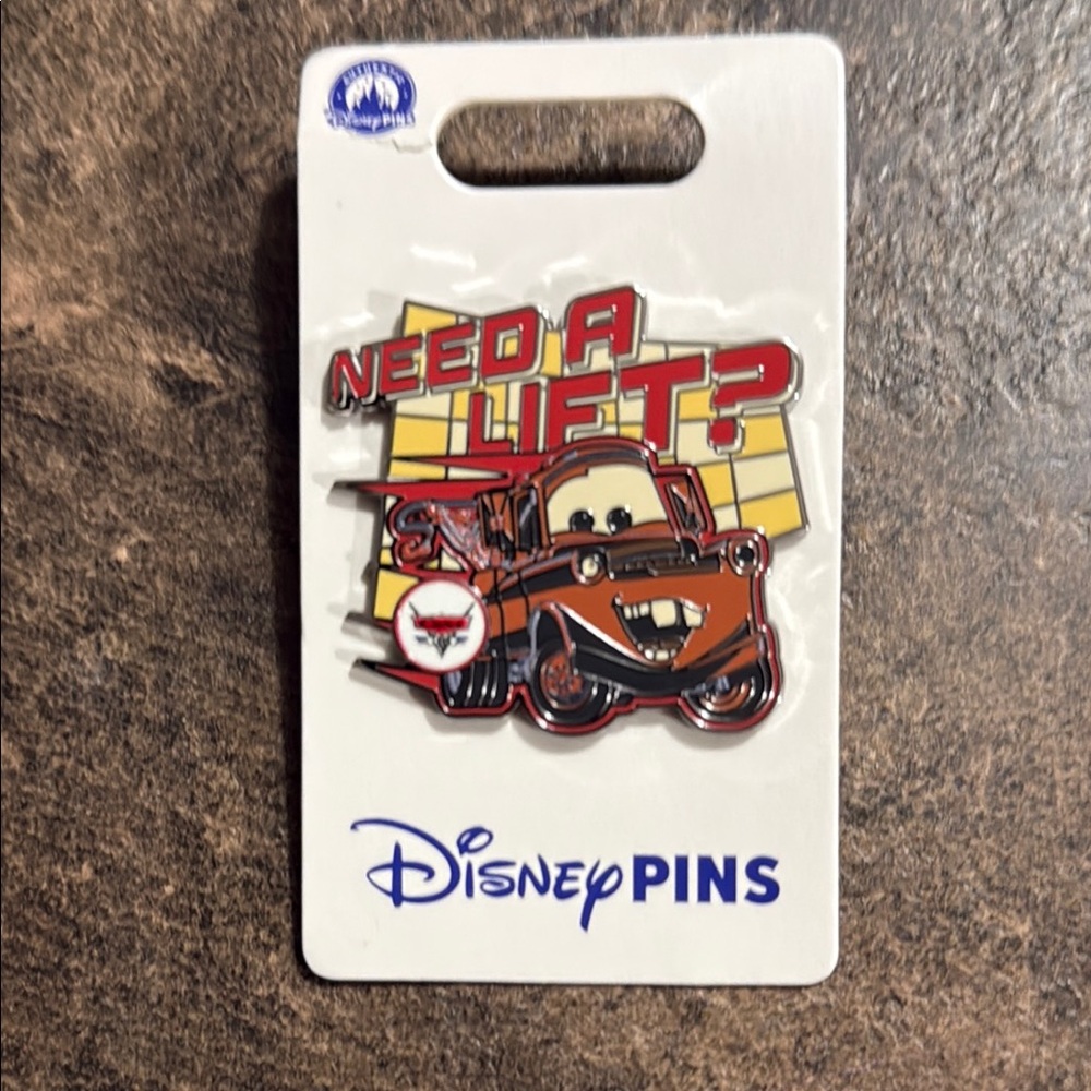 Disney Cars Mater 'Need a Lift?' Pin - Red and Brown